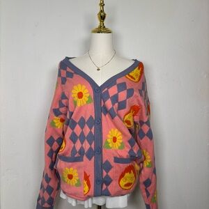 studio ghibli howl's moving castle soft pink blue cardigan her universe merch